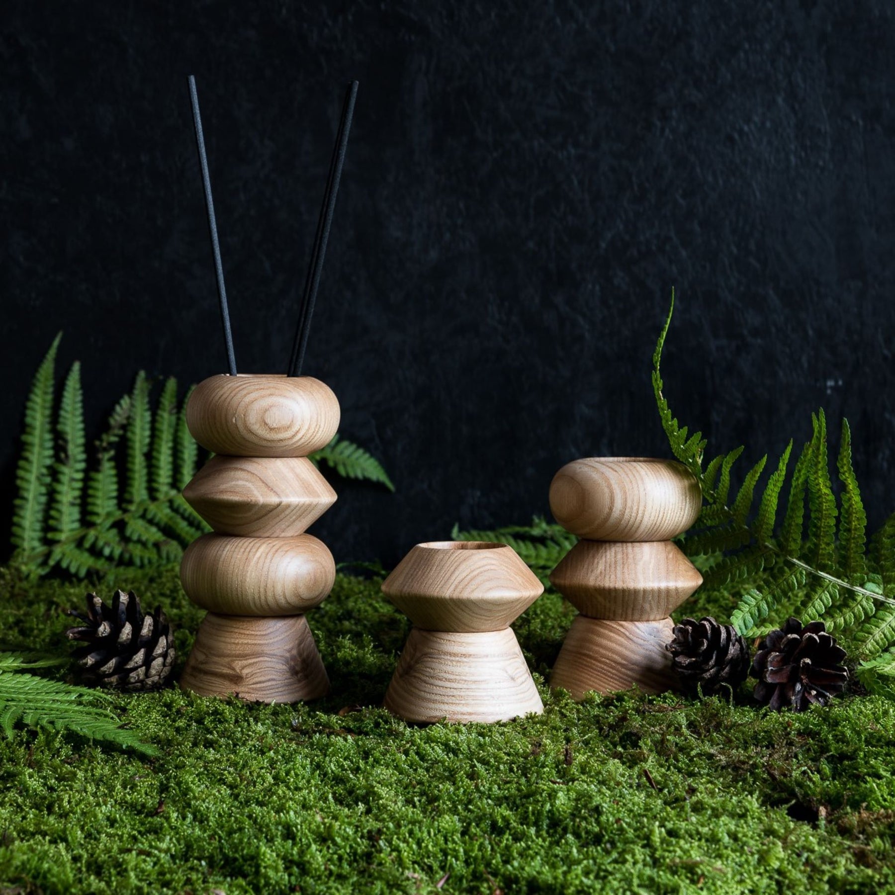 Hobitat Scent Vase for Mikado Scented Sticks - Wood
