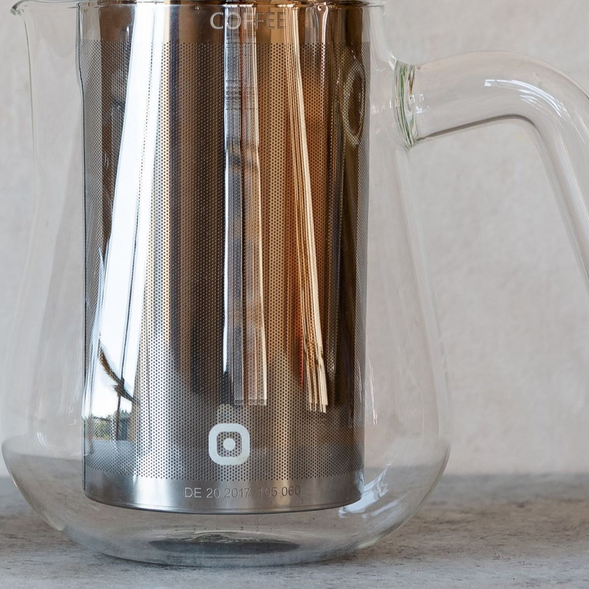 Arca glass jug transparent handle, 0.8l
